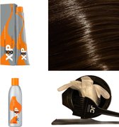 XP100 haarverf pakket kleur 6.00  Donkerblond intensief (1x 100ML) met 3% waterstof ( 1x 250ML) incl verfbakje, kwast, maatbeker, puntkam en handschoenen