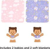 Fisher-Price - Little People - Snuggle Twins - Oranje/Blauw - Speelgoed voor kinderen