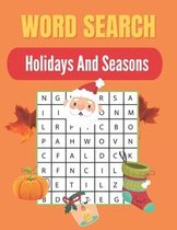 Word Search Holidays And Seasons