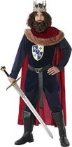 Kostuums voor Volwassenen Middeleeuwse koning Rood (4 Pcs)