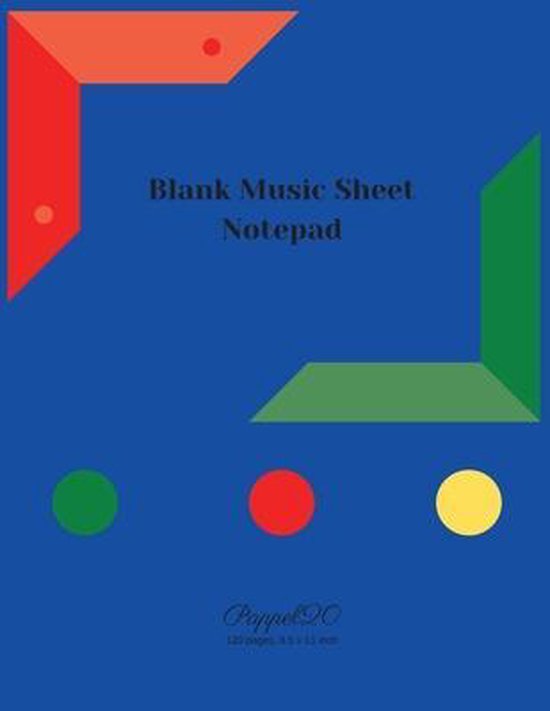 Blank Music Sheet Notepad