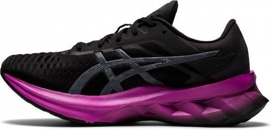 ASICS Novablast Dames - Zwart / Paars - maat 38 | bol.com