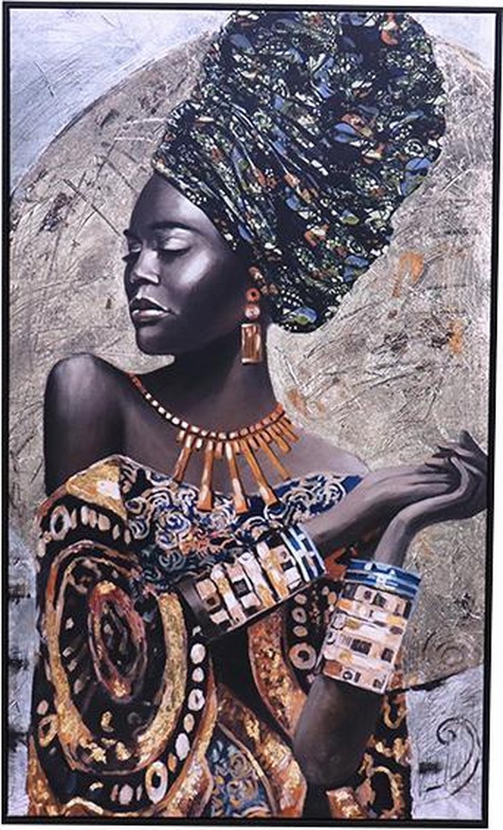Afrikaanse Zwarte Goud Vrouwen Posters en Prints Canvas Schilderijen