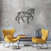 Lopend paard - Geometrisch  68 x 51 cm