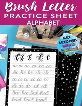 Brush Letter Alphabet Practice Sheet