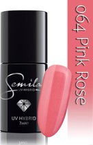 064 UV Hybrid Semilac Pink Rose 7 ml.