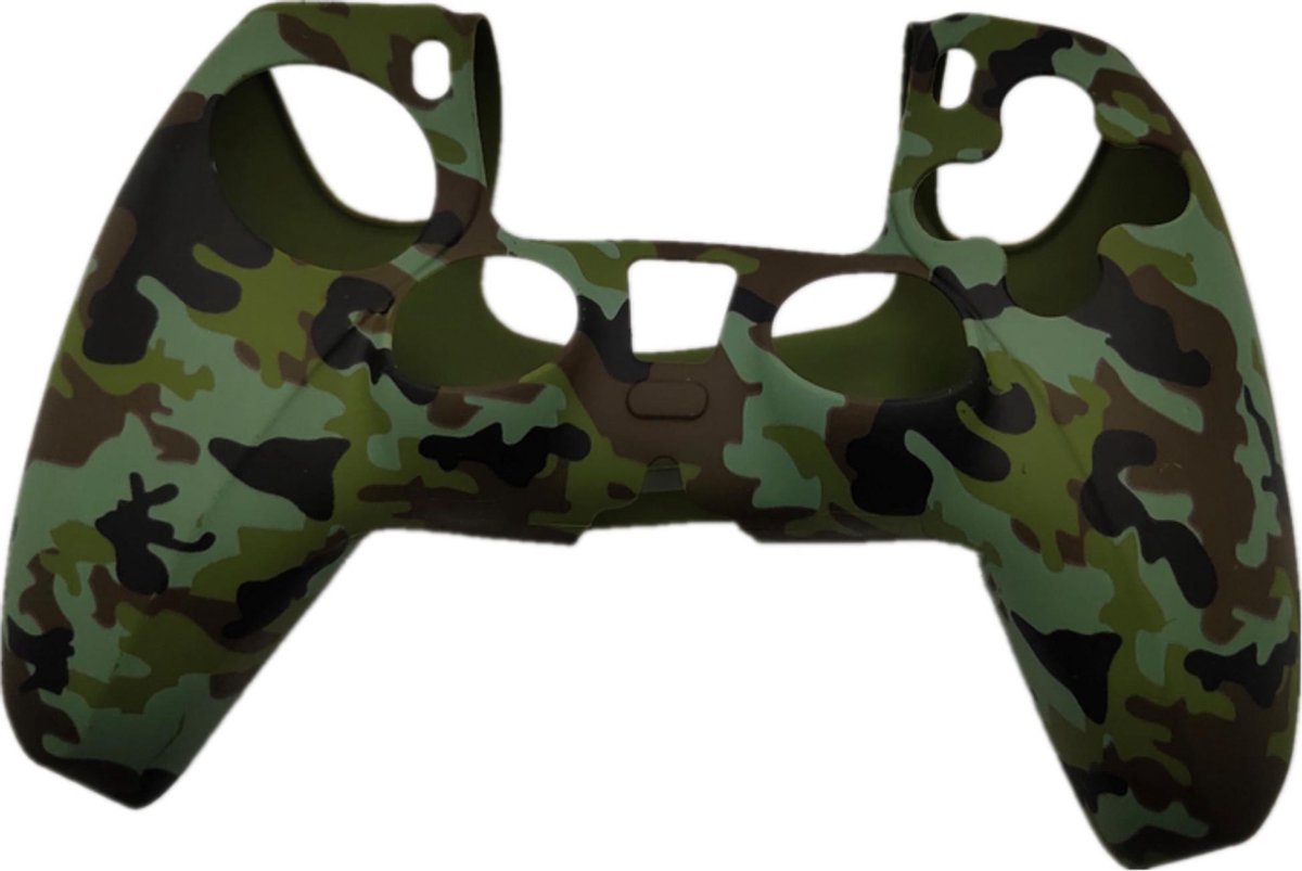 KELERINO. Hoesje geschikt voor Playstation 5 Controller - Camouflage Groen