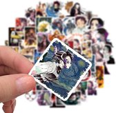 Demon slayer - Demon slayer stickers - 50 stuks - Demon slayer manga - Anime stickers - Anime stickers - Anime merchandise - Demon slayer figure
