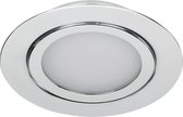 LED Inbouwspot - Lage Inbouwdiepte 15 mm - Chroom - 2700 Kelvin- IP44 badkamer - 3 Watt - Dimbaar
