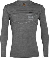Icebreaker - Oasis - Long Sleeve - Heren - Grijs - Maat L