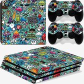 Playstation 4 Sticker |Stickerbomb V4 | PS4 Console Skin + 2 Controller Skins