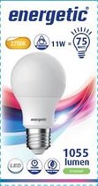 Energetic - GLS A60 Led Lamp Mat E27 11W Vervangt 75W 2700K Dimbaar - 3 stuks