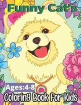 Funny Cat's Ages: 4-8 Coloring Book For Kids