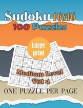 100 Sudoku Puzzle 16x16 - One puzzle per page