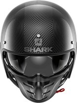 SHARK S-DRAK CARBON SKIN Motorhelm jethelm CARBON Zilver Zwart - Maat L