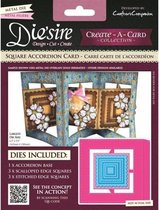 Die'sire create a card collection square accordion card