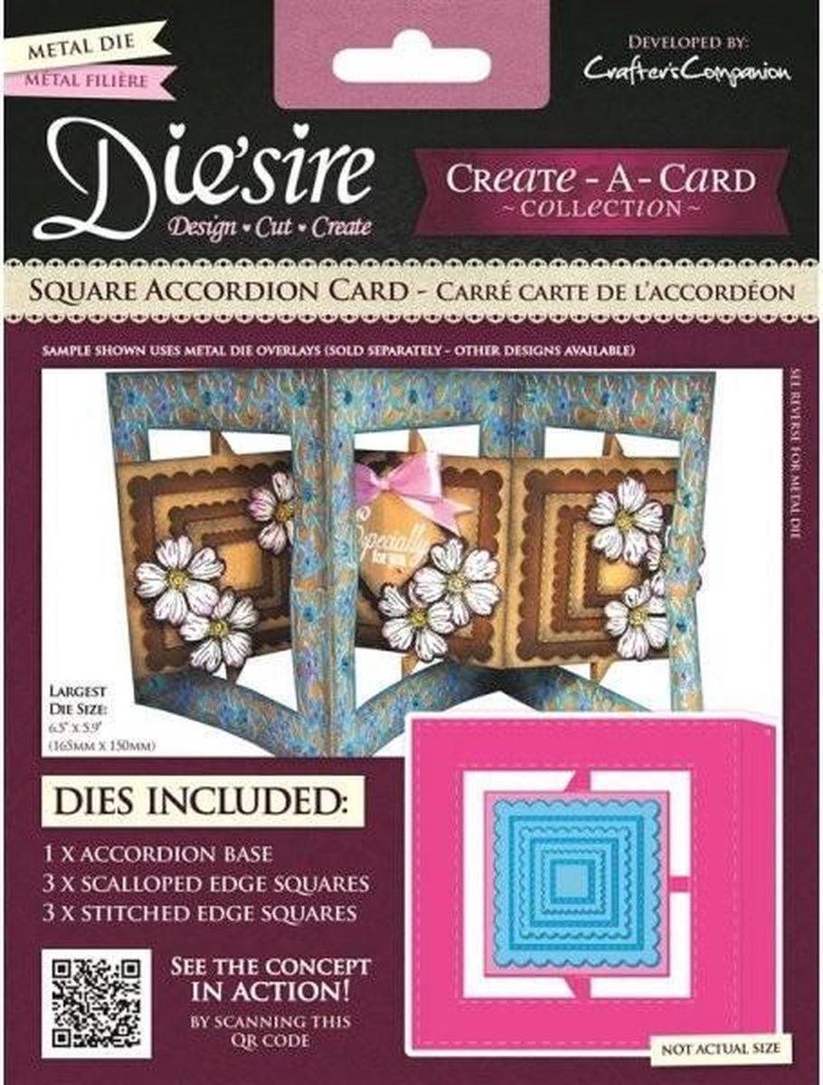 Afbeelding van product Die'sire create a card collection square accordion card