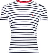 Polo Ralph Lauren  T-shirt Blauw Getailleerd - Maat XL - Heren - Lente/Zomer Collectie - Katoen