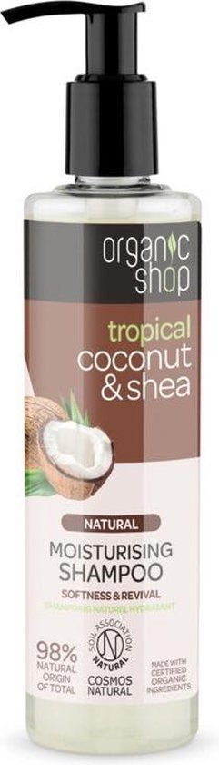 Organic Shop - Natural Moisturising Shampoo Natural Moisturizing Shampoo Coconut & Shea 280Ml