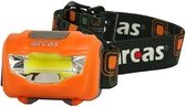 Arcas - COB 3W hoofdlamp - Wit/Oranje - 120 Lm - 4 MODI _ + 3 batterijen LR03