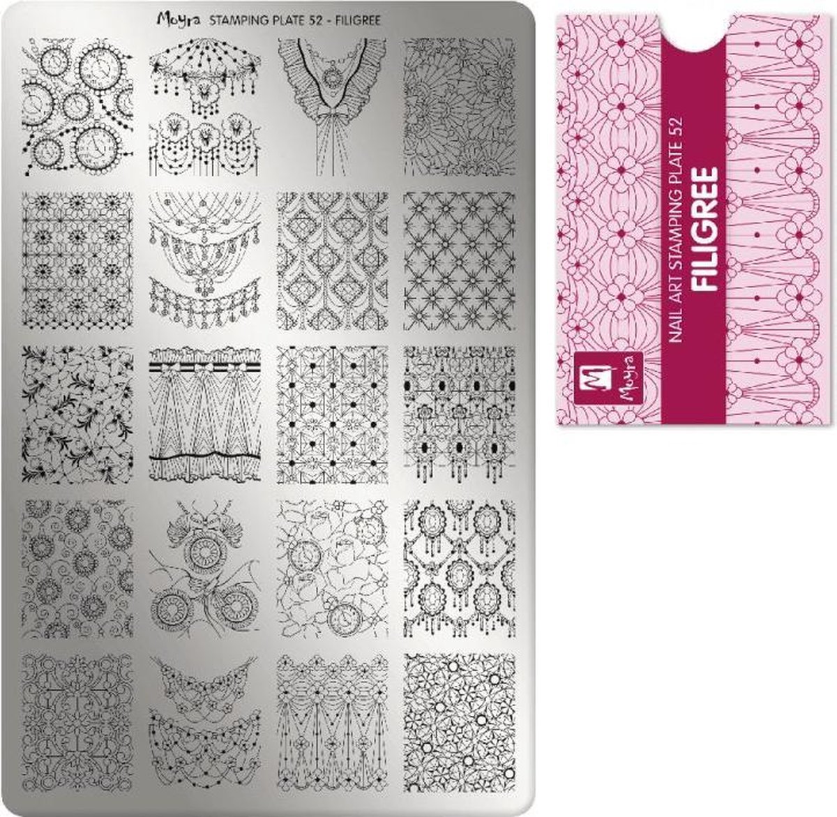 Goedkoopste Moyra Stamping Plate 52 Filigree