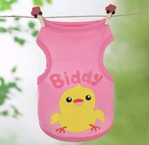 Shirt voor hondjes - "Birdy" - Roze - Maat S