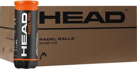 Carton 24 tubes de 3 balles Head Padel Pro