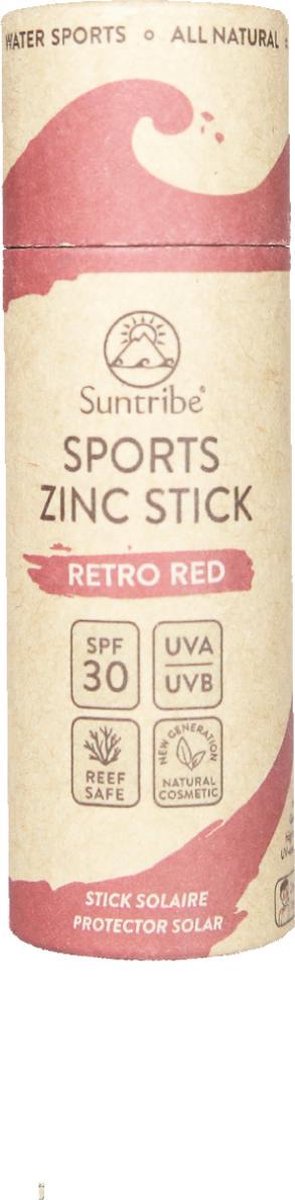Zonnebrandstick - Zinc - Sport - SPF 30 - Retro Red Retro Red