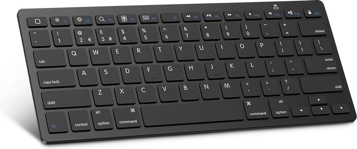 A-konic Toetsenbord draadloos met Bluetooth 3.0 – Universeel keyboard – geschikt voor oa Dell, HP,Surface,Apple -Zwart