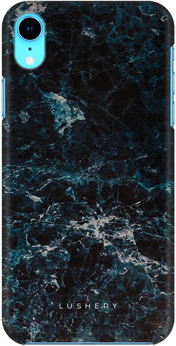 Lushery Hard Case voor iPhone Xr - Frozen Marble