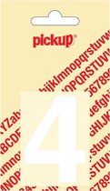 Pickup plakcijfer Helvetica 60 mm - wit 4