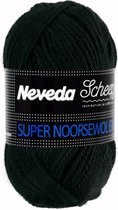 Scheepjes Neveda Super Noorse Wol Extra, 5 bollen a 50 gram, kleur zwart - 300