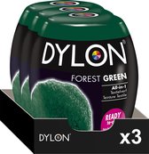 3x Dylon Textielverf Forest Green 350 gr