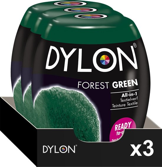 je bent Heerlijk Wacht even 3x Dylon Textielverf Forest Green 350 gr | bol.com
