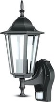 EFLO® Klassieke Buitenlamp - Zwart - Inclusief Sensor (Motie detectie)