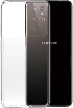 PanzerGlass Hoesje Geschikt voor Samsung Galaxy S21 Ultra - PanzerGlass Anti-Bacterial ClearCase - Transparant