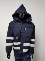 Parka Werkjas,  vlamvertragende, antistatisch en waterdicht met uitritsbare voering Maat XXXL