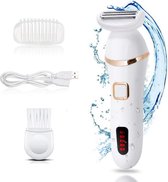 Ecommdro LS12 - 3-in-1 Ladyshave - Nat en droog - Oplaadbaar - Inclusief opzetstuk en oplader