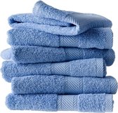 De Witte Lietaer Hélène - Washandjes, badhanddoeken & douchelakens - Sky blue - Set van 6