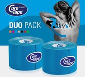 CureTape® Classic voordeelset - Blauw - 2 rollen - Kinesiotape - 5cm x 5m