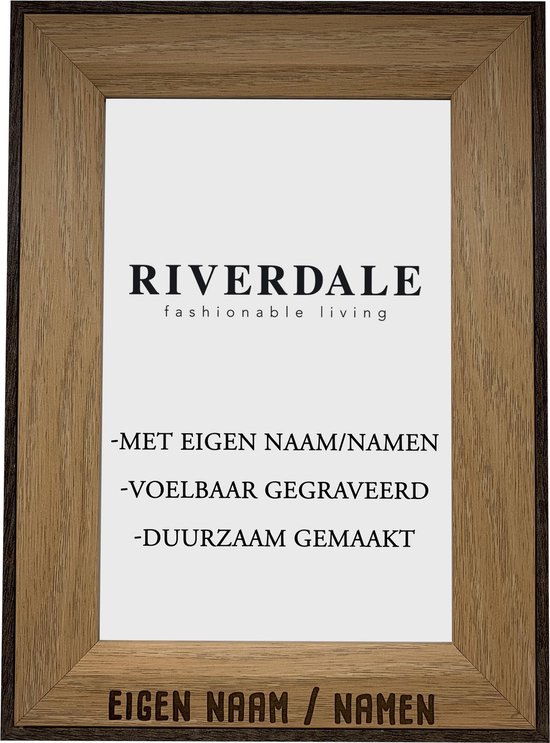 Fotolijst Riverdale Gepersonaliseerd Cadeau Met Eigen Naam/Namen 10x15cm |  bol.com