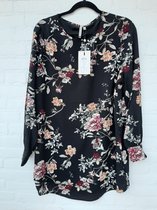 Only Carmakoma Carluxmila Lange blouse Zwart Maat 50