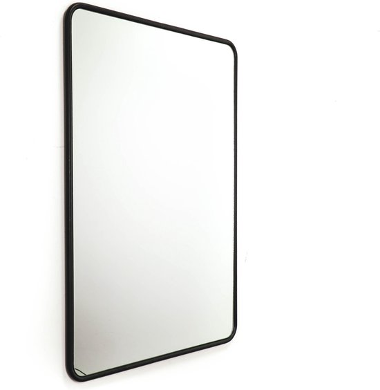 Rechthoekige Metalen Spiegel-Zwart-60x80cm-Housevitamin | bol.com