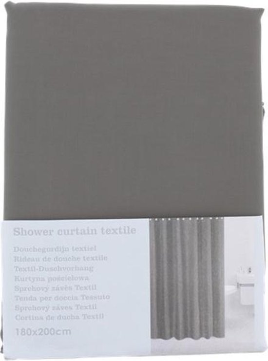 Douchegordijn Grijs Polyester 200 x 180 cm