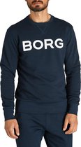 Björn Borg Logo Crew Night Sky - heren sweater maat M