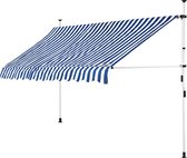 Detex Klemluifel Zonnewering - Verstelbaar 300x180 cm - Blauw Wit