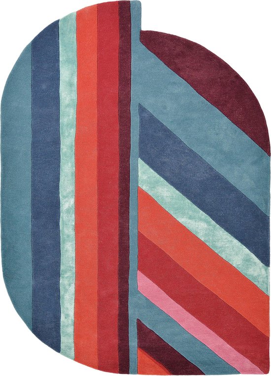 Ted Baker - Jardin Blue 160908 Vloerkleed - 170x240  - Rechthoek - Laagpolig Tapijt - Modern - Blauw, Rood, Roze