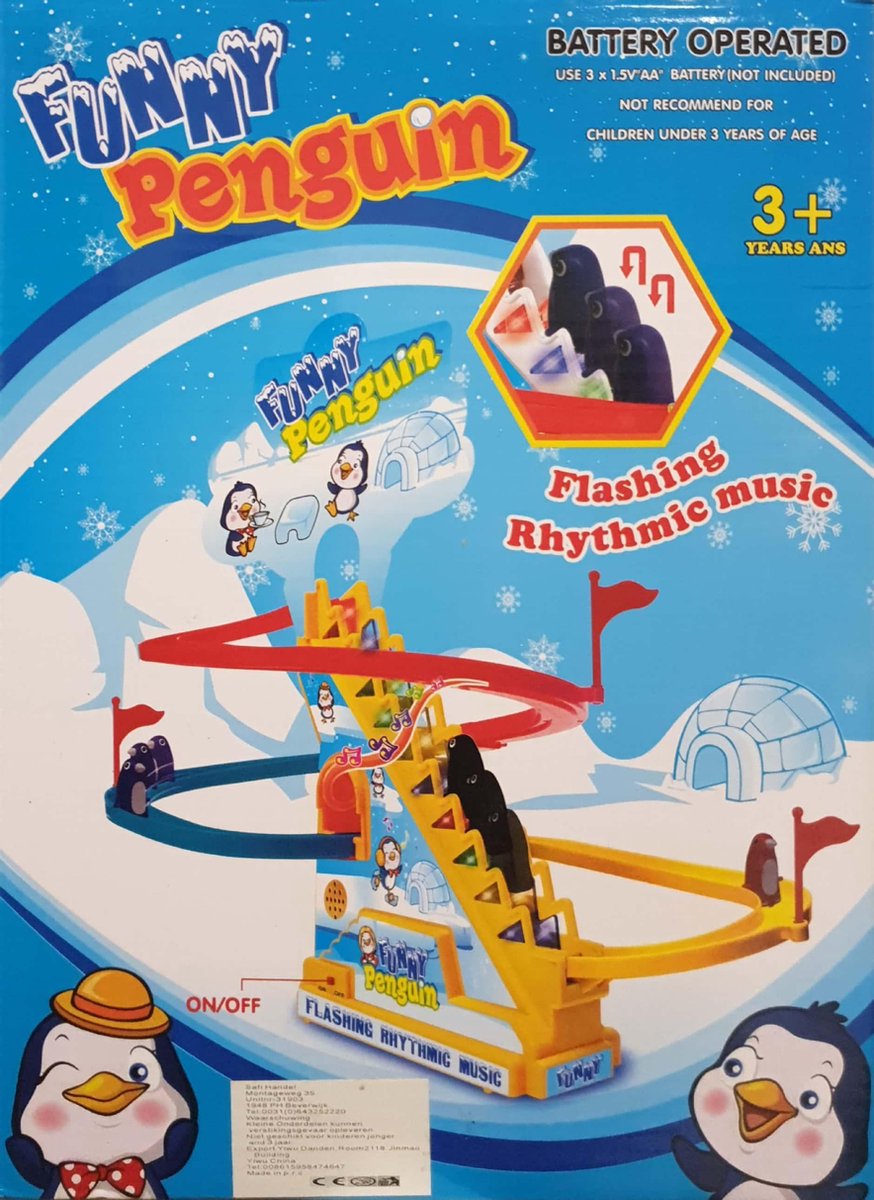 voordeel Korting levend Funny Penguin - Kids Grappige Pinguïn Traplopen Speelgoed voor Kinderen Met  Lichtjes &... | bol.com