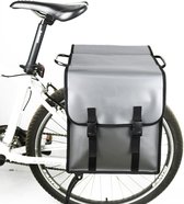 Fietstas - Fietstassen dubbel - Waterdicht - Fietstas waterdicht - Ongeveer 30 L - Zilver