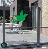 Vogelbescherming raamsticker XXL FORMAAT groen.